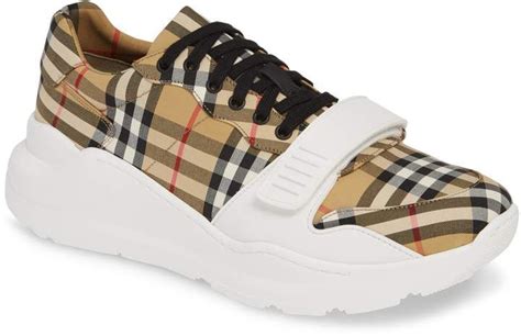 burberry mens white sneakers|Burberry regis sneakers men's.